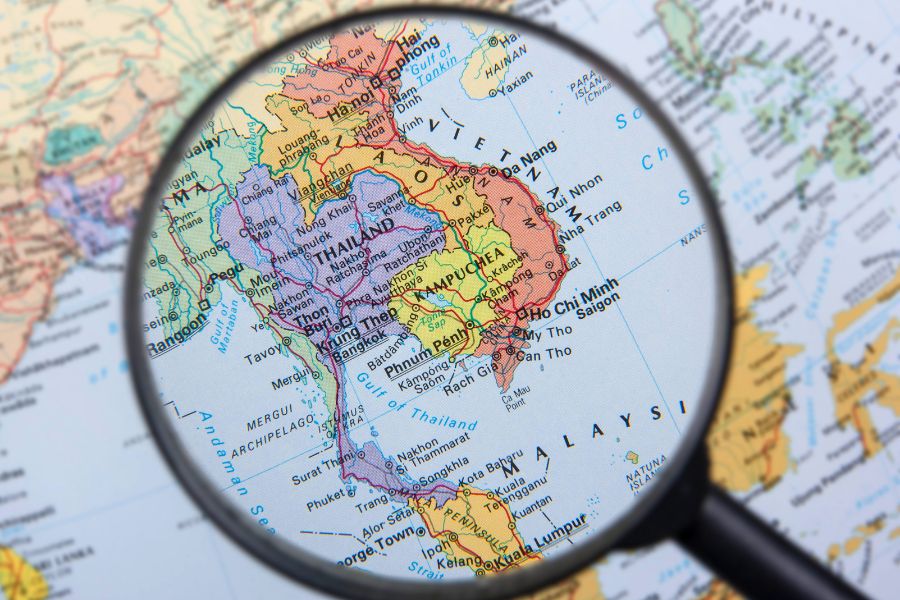 Carte du Vietnam avec les villes - Une vision globale du pays en forme de S