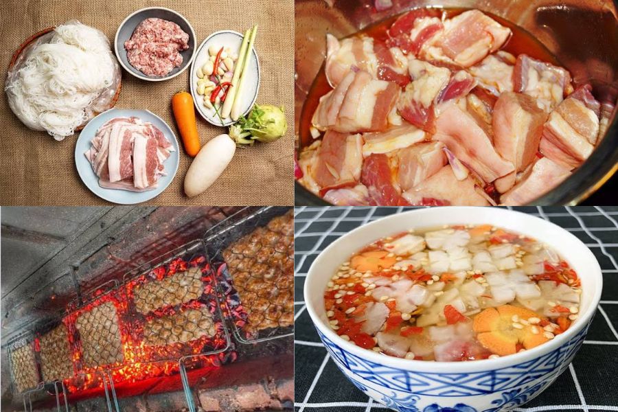 Comment préparer le bún chả selon la méthode traditionnelle