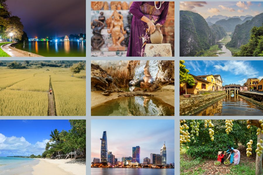 Itinéraire Vietnam 10 jours - Suggestion de parcours du Nord au Sud