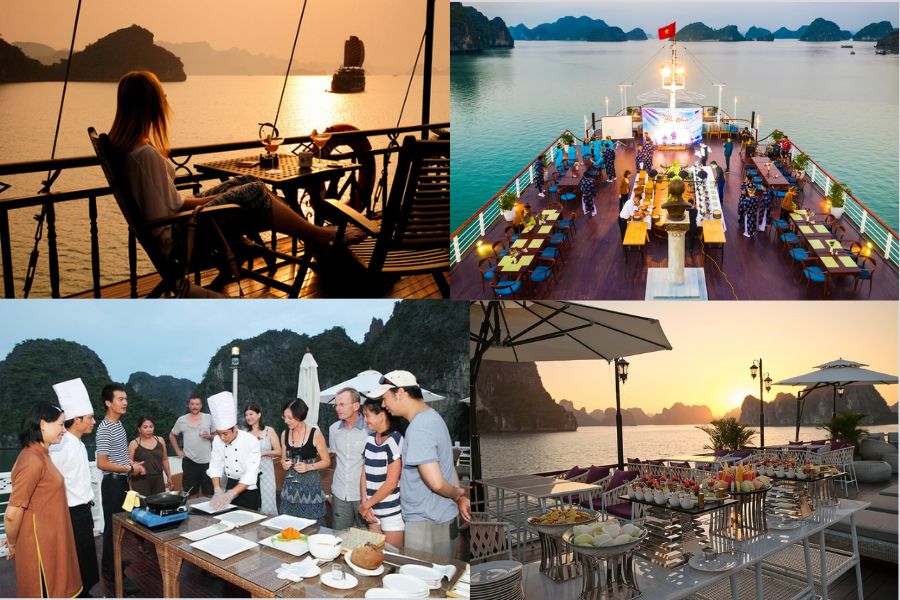 Les expériences incontournables à vivre lors du coucher de soleil sur la baie d’Halong