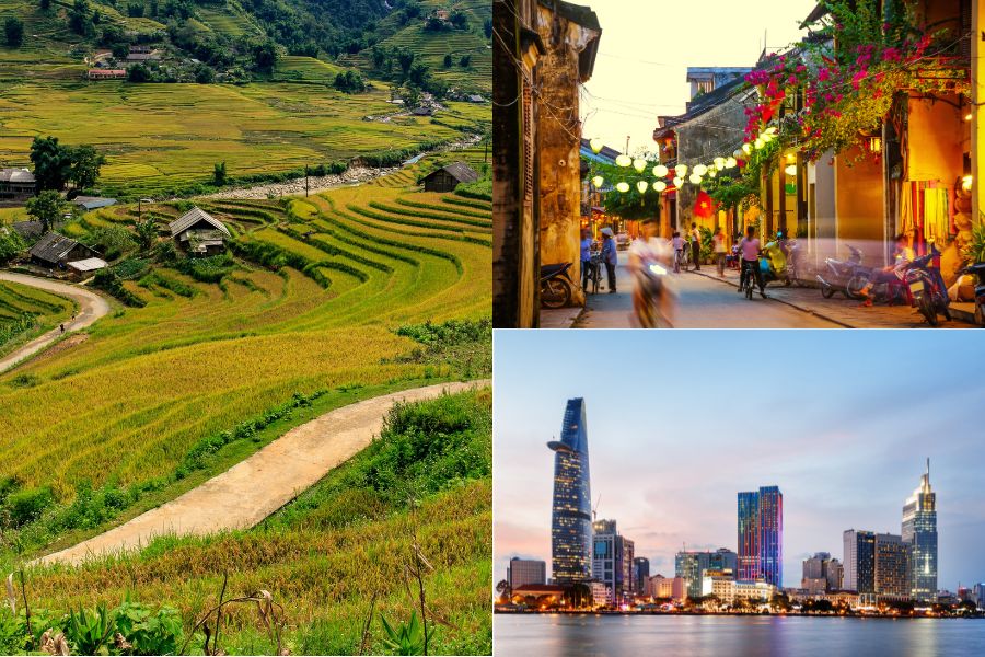 Prix voyage Vietnam 2 semaines selon les régions